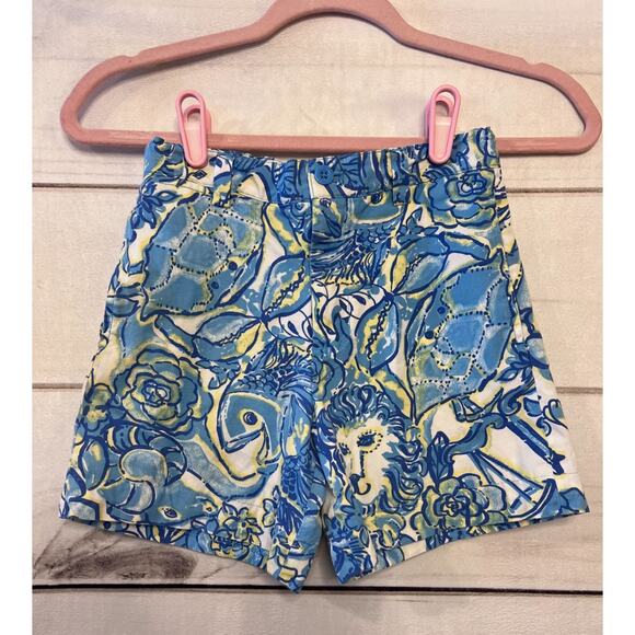 Lilly Pulitzer Boys Shorts Horoscope Print Size 7 Adjustable Waist Buttons - Picture 1 of 3